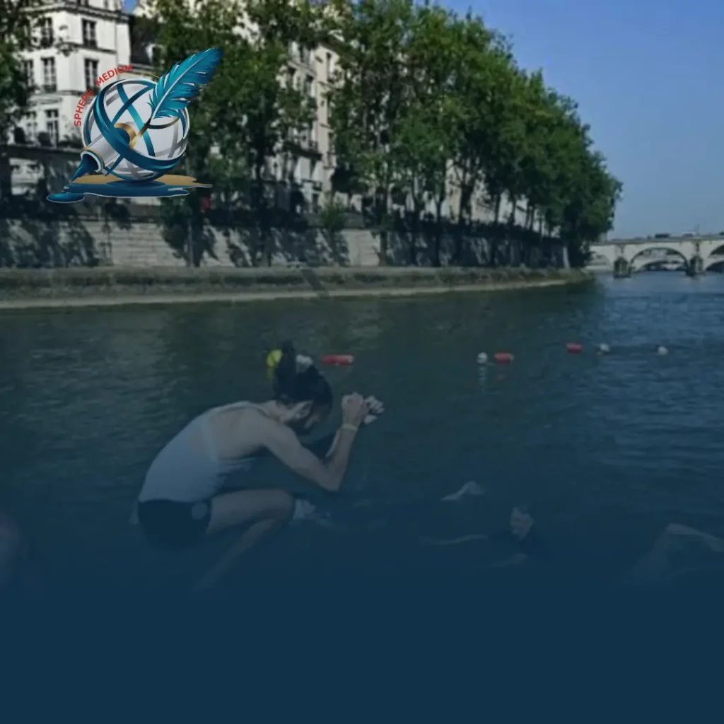 The iconic Seine River of Paris was selected for a few swimming event