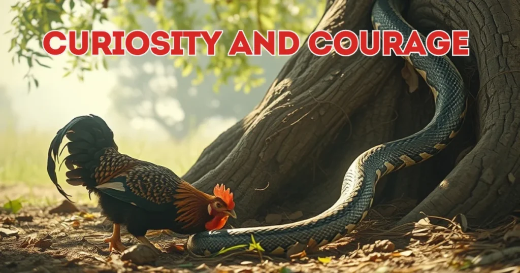 Curiosity and Courage story oh hen and snake